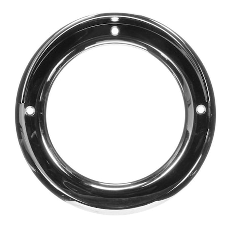 Truck-Lite Open Back, Visor Cover, Chrome Plastic, Grommet Visor Cover For 40, 44 Series And 4 In. Lights 44700